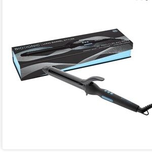 NWOT Bio Ionic Long Barrel Styler Curling Iron 1”